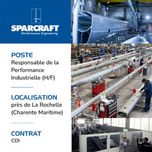 Recrutement Sparcraft Responsable de la Performance Industrielle (H/F)